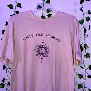 tan, cream colored shirt! “i only told the moon” aesthetic shirt